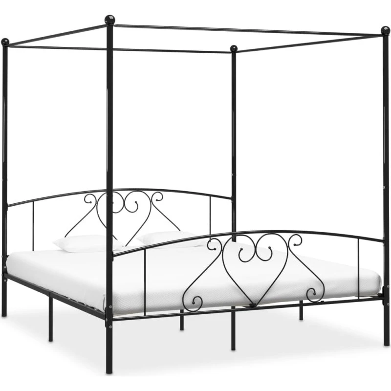 Himmelseng stel 180x200 cm i sort metal