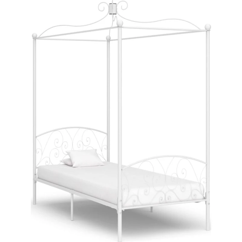 Himmelseng stel i metal 90x200 cm – hvid