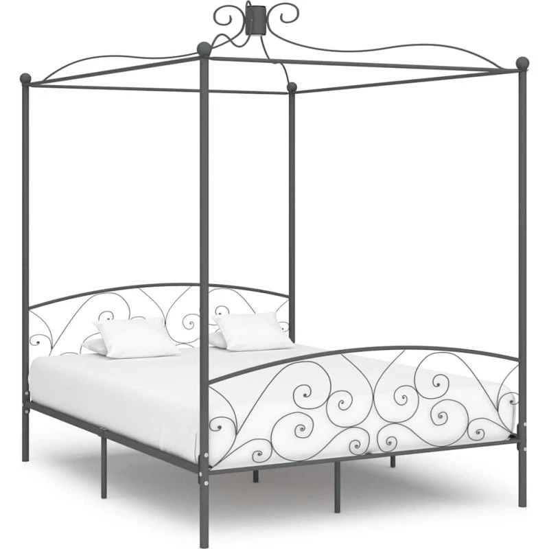 Himmelseng stel i metal 180x200 cm – grå
