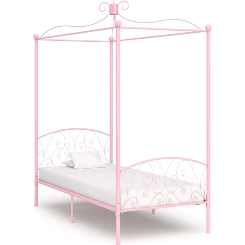 Himmelseng stel 90x200 cm i metal - Pink