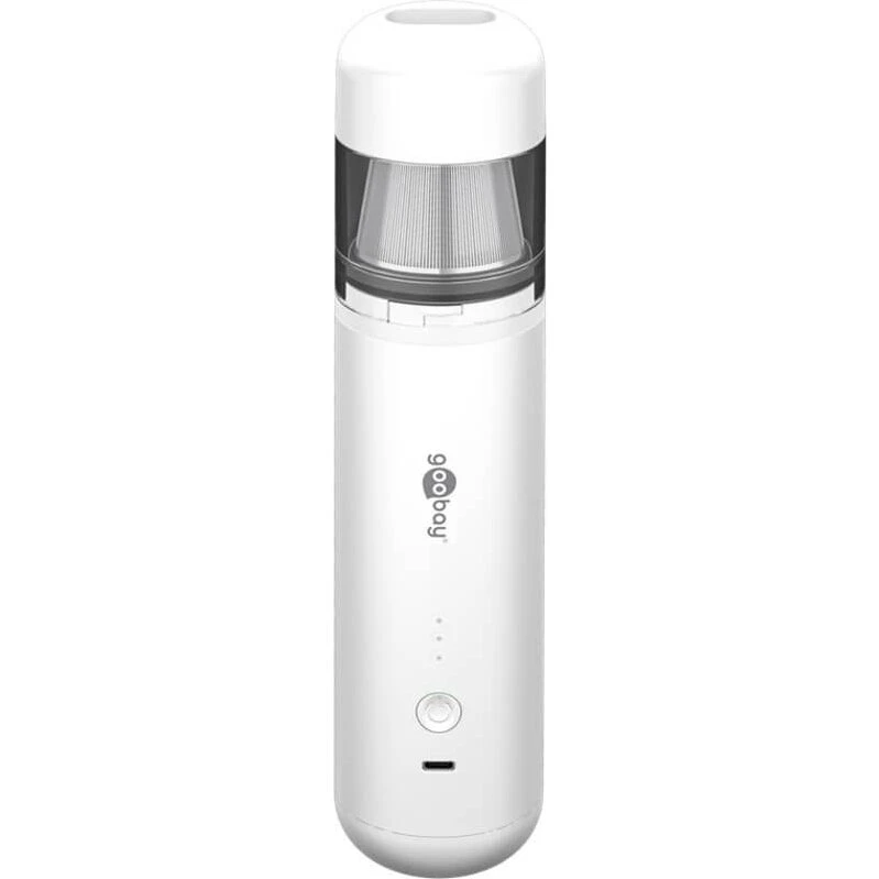 Goobay håndholdt ministøvsuger 80W USB-C, genopladelig - Hvid