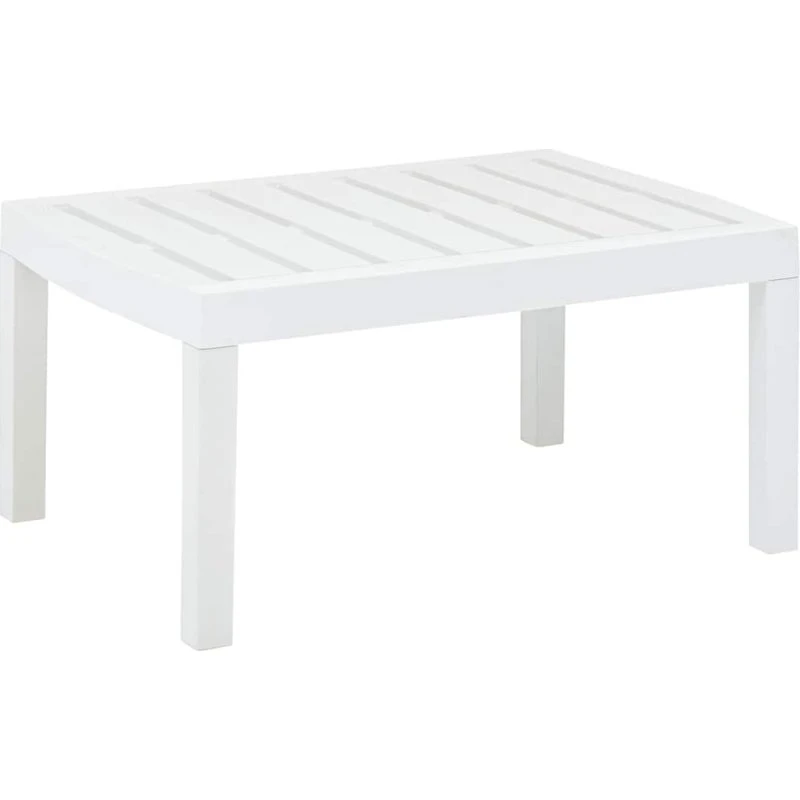 Havebord i plastik 78x55x38 cm - hvid