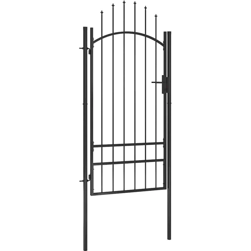 Havelåge i stål 1 x 2,5 m, sort