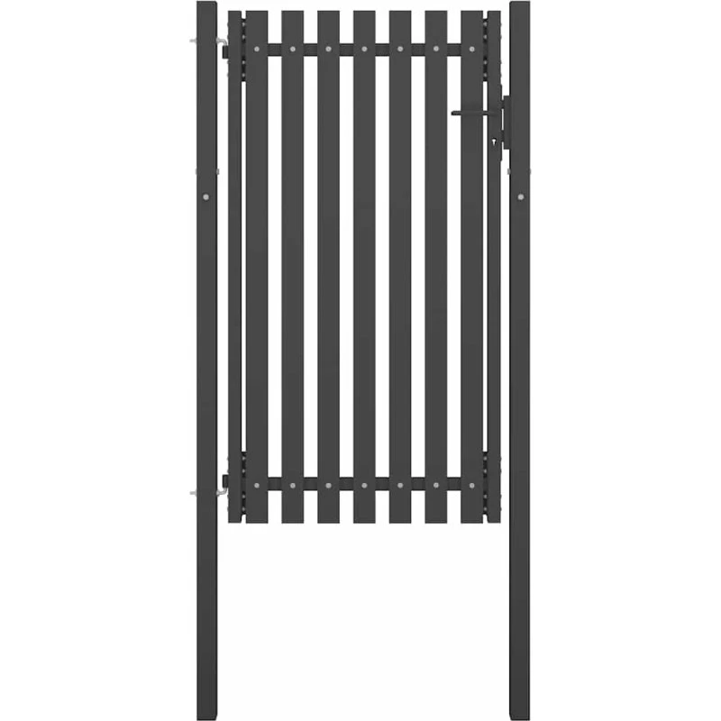 Havelåge i stål 1 x 2,25 m – antracit