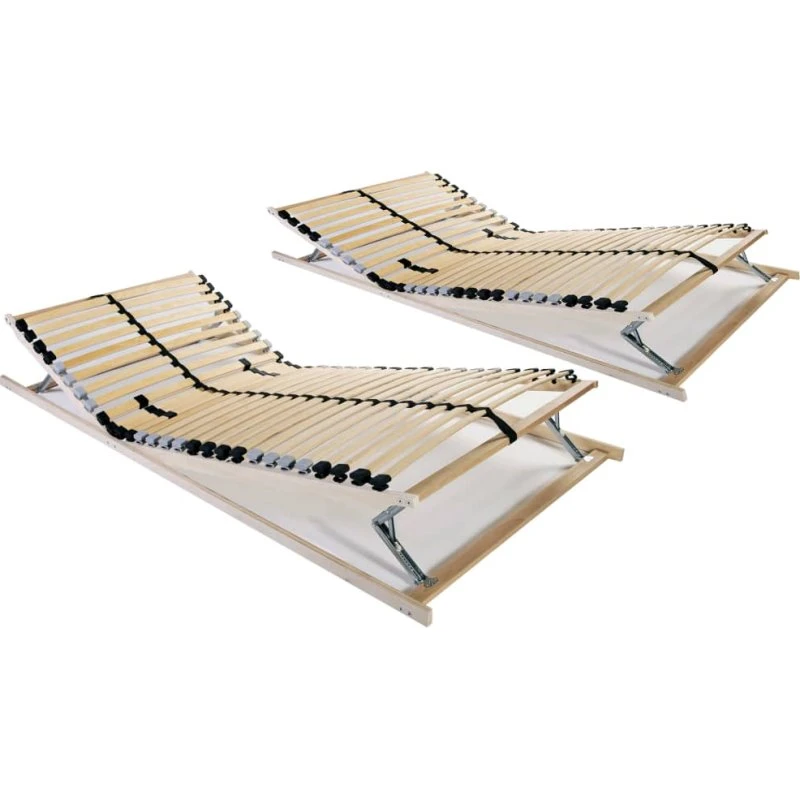 Lamelbunde 2 stk 80x200 cm – 28 lameller, 7 zoner