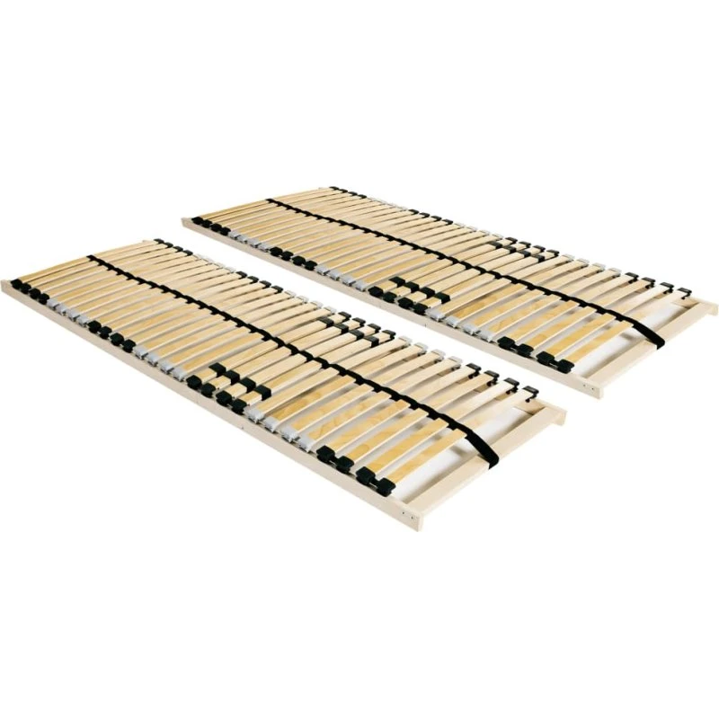 Lamelbunde 2 stk 90x200 cm – 28 lameller, 7 zoner