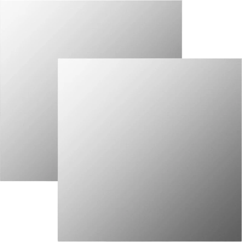 Vægspejl 2 stk. 60x60 cm – firkantet spejl