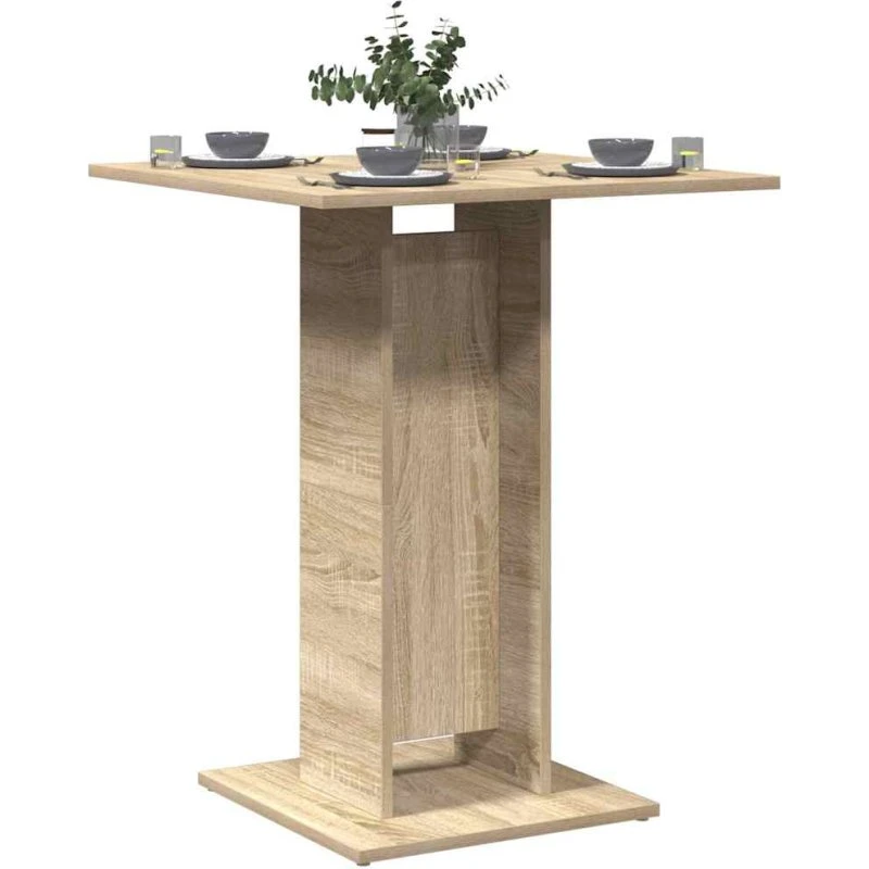 Bistrobord 60x60x75 cm i konstrueret træ – Sonoma-eg