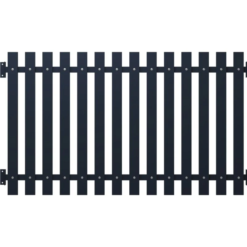 Hegnspanel antracit 178x75 cm - pulverlakeret stål