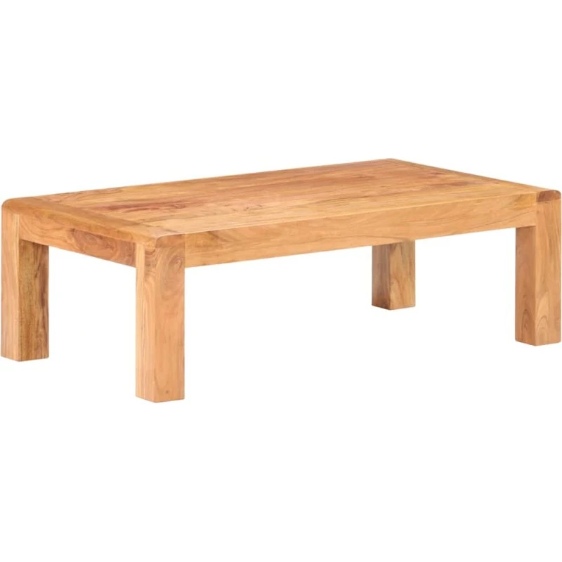 Sofabord i massivt akacietræ 110x60x35 cm, honningfinish