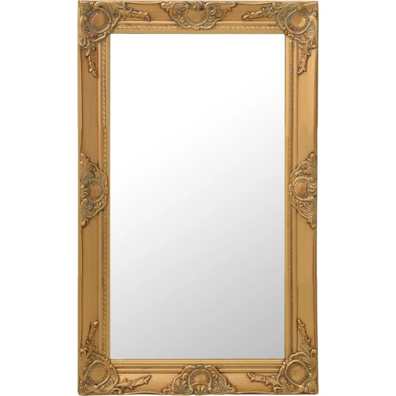 Vægspejl 50x80 cm i barokstil – guldfarvet