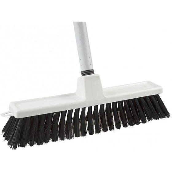 G. Funder Fejekost m. metalskaft 130 cm, sort/hvid