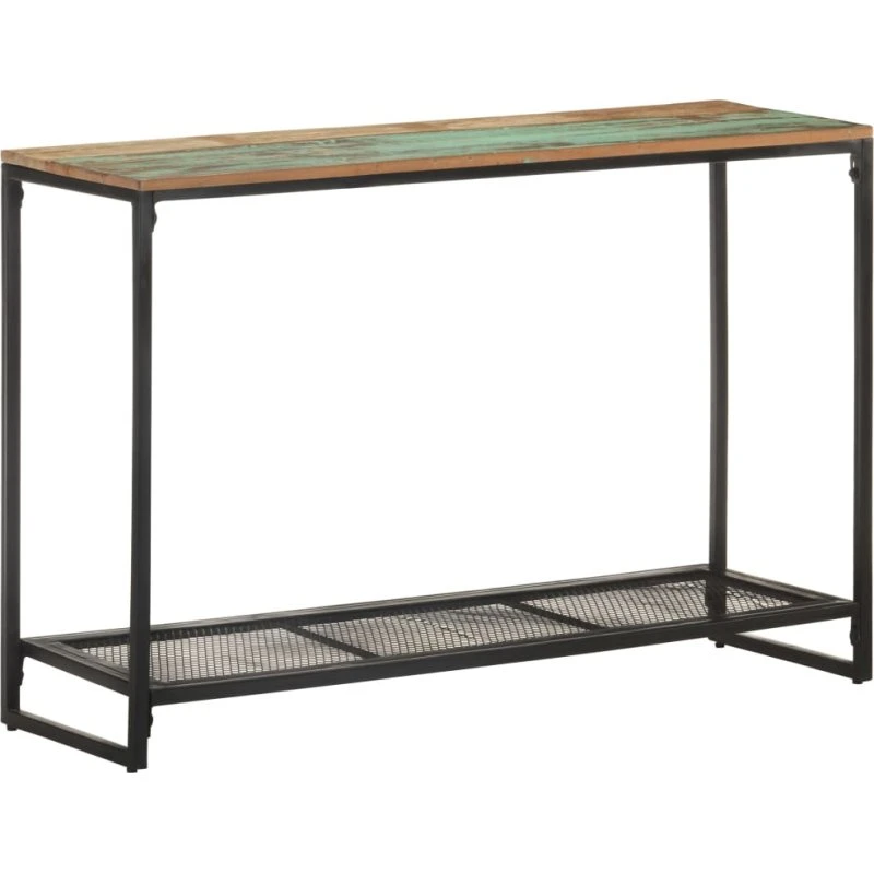 Konsolbord i massivt genbrugstræ 110x35x75 cm