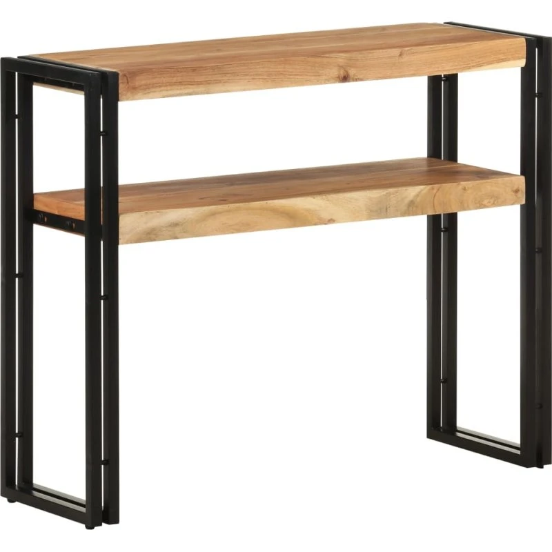 Konsolbord i massivt akacietræ 90x30x75 cm