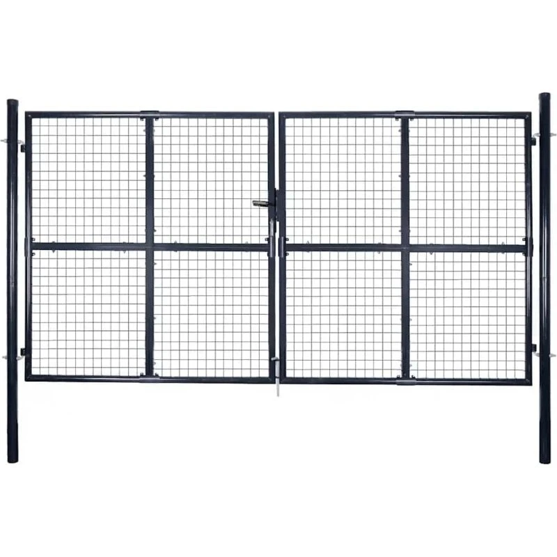 Havelåge i galvaniseret stål 300x175 cm – grå