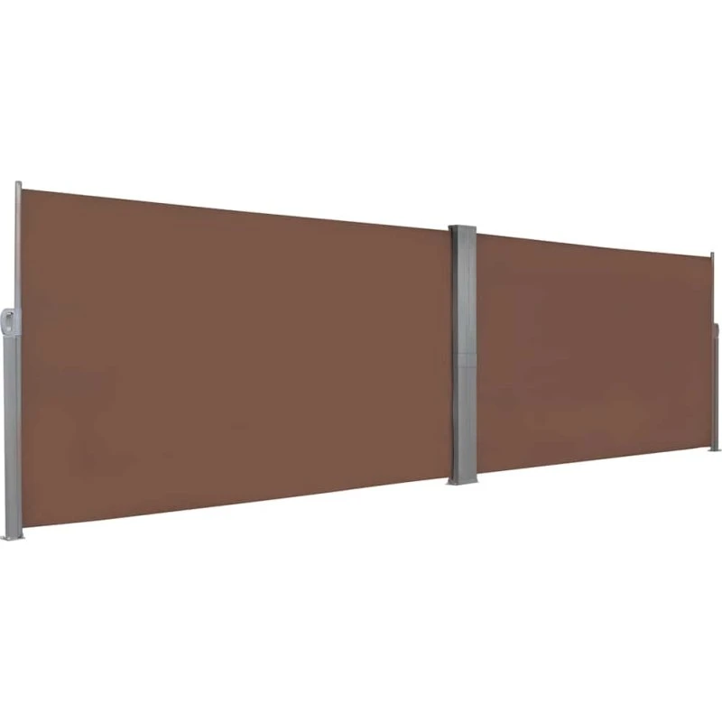 Sammenrullelig sidemarkise 160×600 cm brun