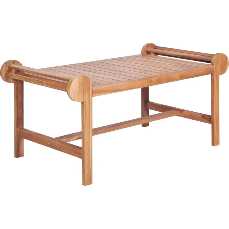 Sofabord i massivt teak 100x50x45 cm