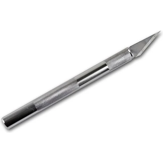 Fixpoint metal scalpel i aluminium 140 mm – udskiftelige blade (2 stk)