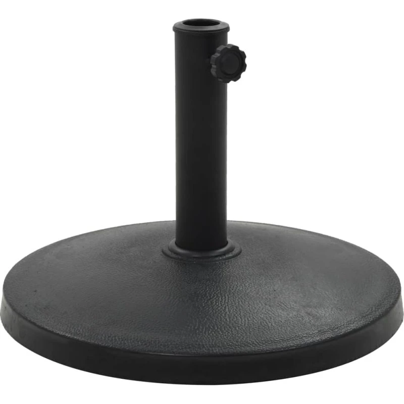 Parasolfod rund polyresin 10 kg – sort