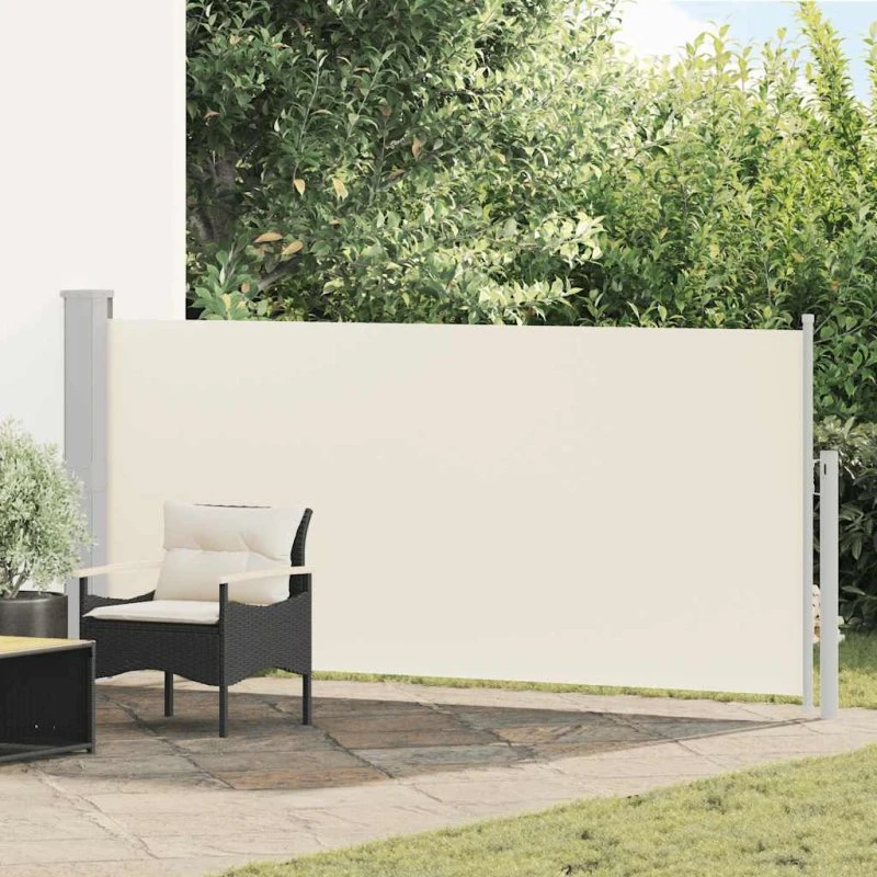 Sammenrullelig sidemarkise 140x300 cm – creme