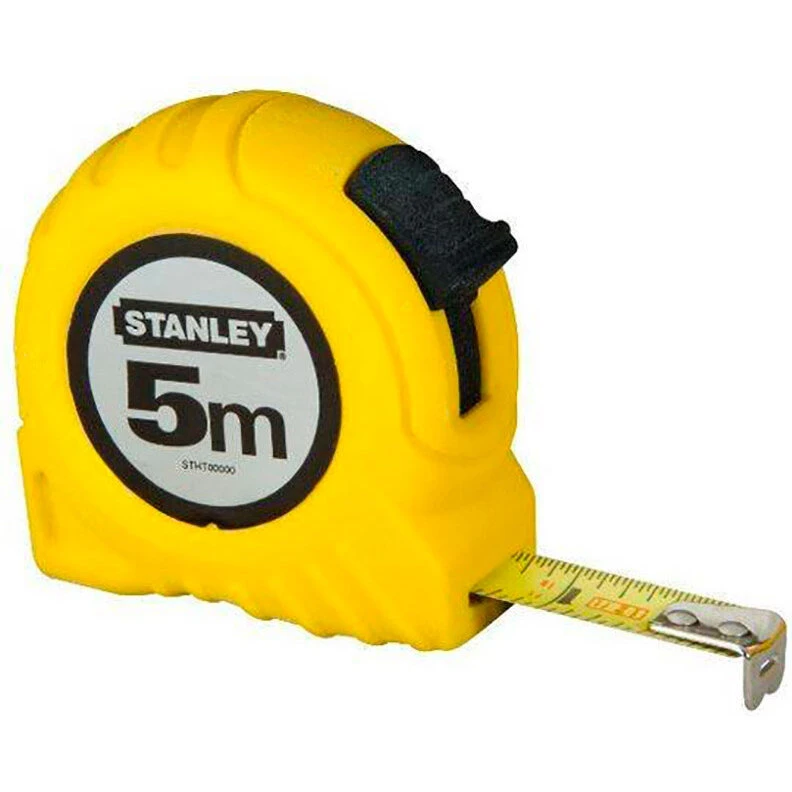 Stanley båndmål 5 m, 19 mm plastikhus