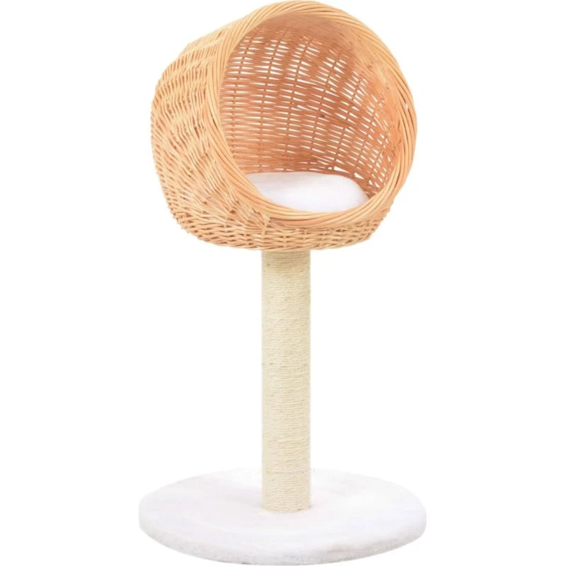 Kradsetræ i piletræ med sisalstolpe – håndlavet, kompakt