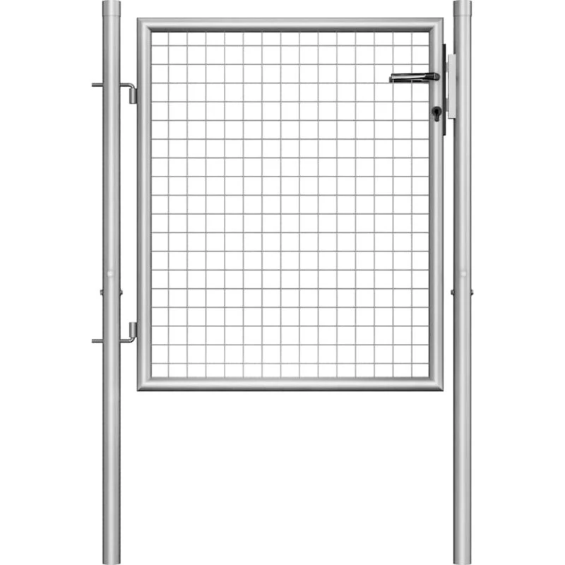 Havelåge i galvaniseret stål 105x75 cm - sølv
