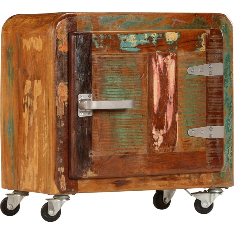 Sengeskab i massivt genbrugstræ 50x30x50 cm