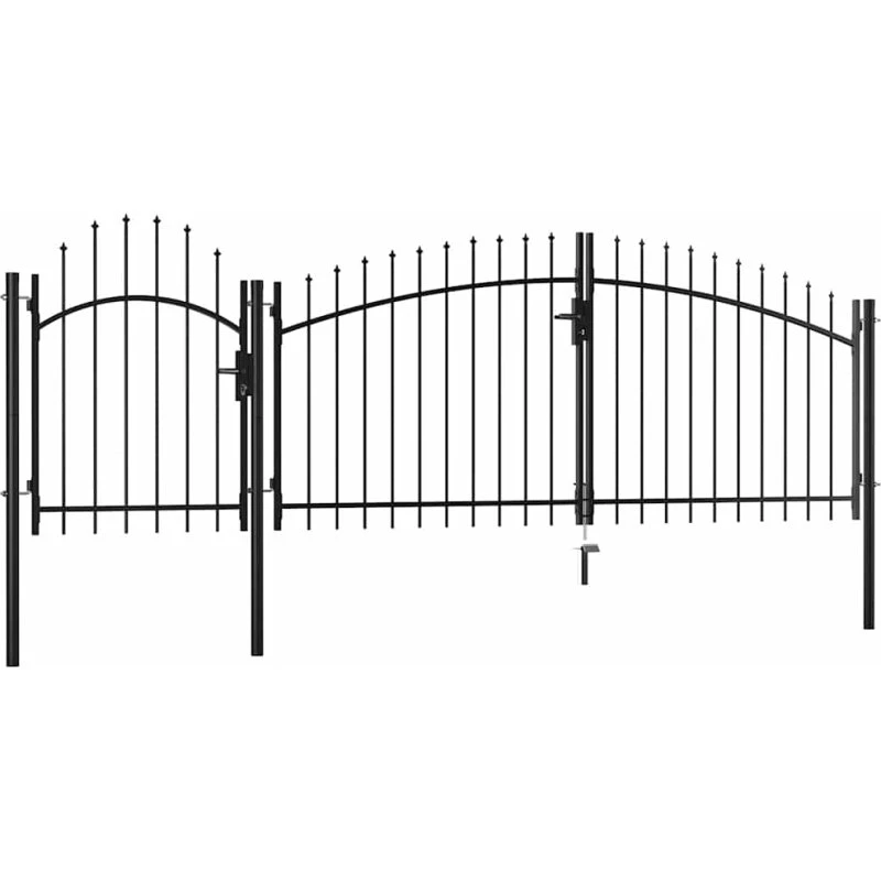 Havelåge stål sort 1,75 x 4,00 m