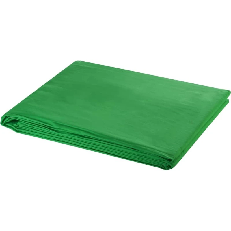 Fotobaggrund bomuld 300x300 cm – Chroma Key grøn