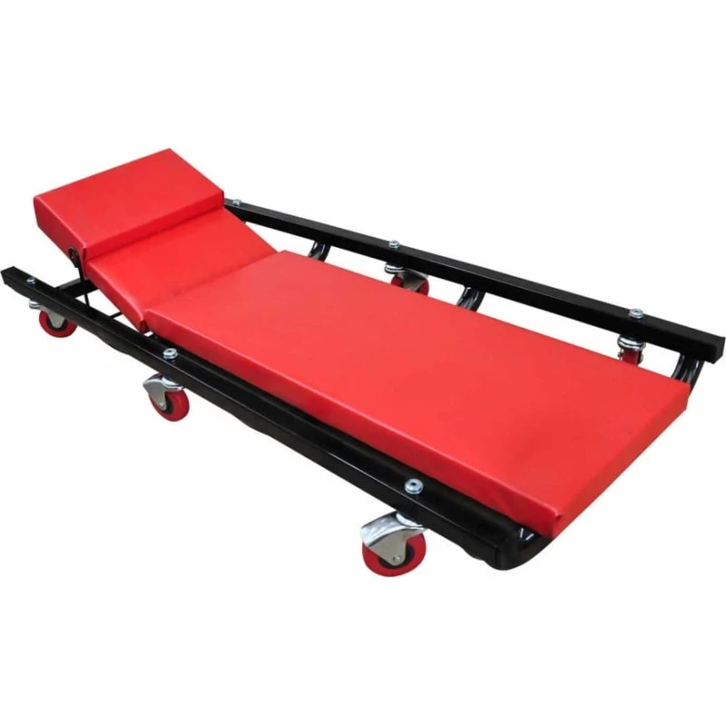 Liggebræt med 6 drejehjul og justerbar nakkestøtte