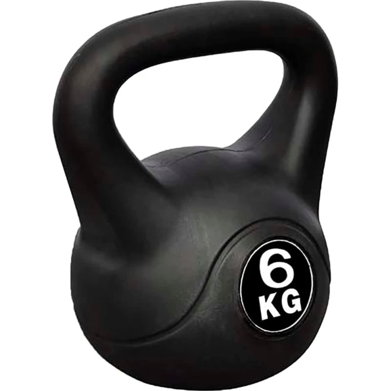 Kettlebell 6 kg – plastovertrukket beton