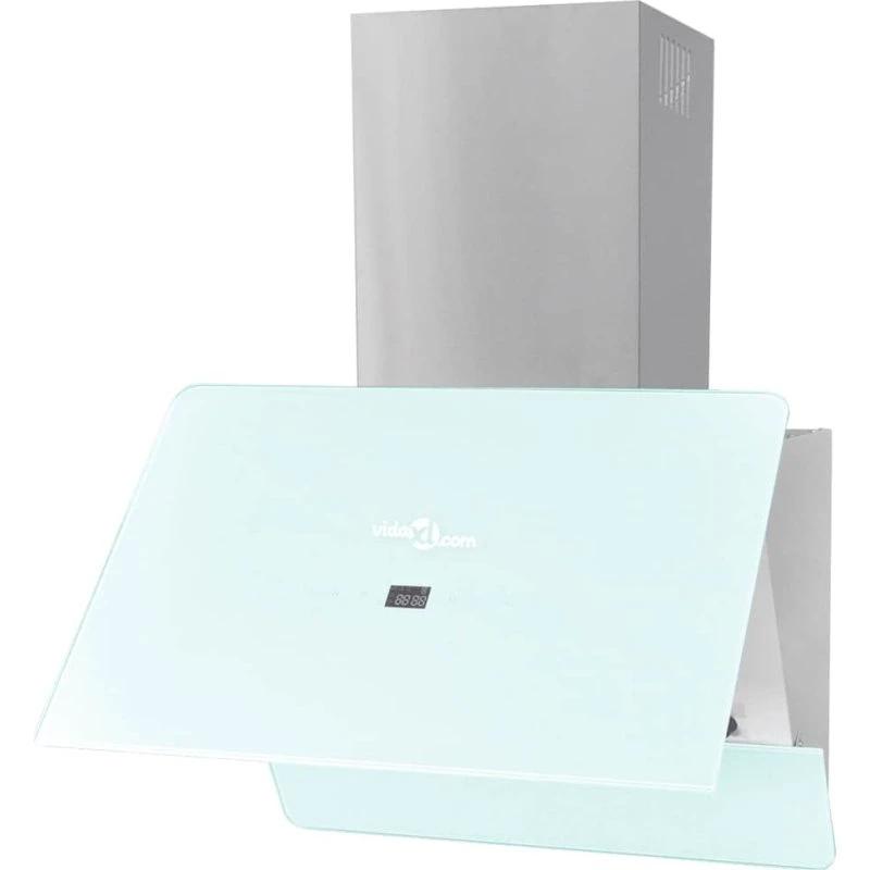 Emhætte hvid hærdet glas 600 mm, 720 m³/t