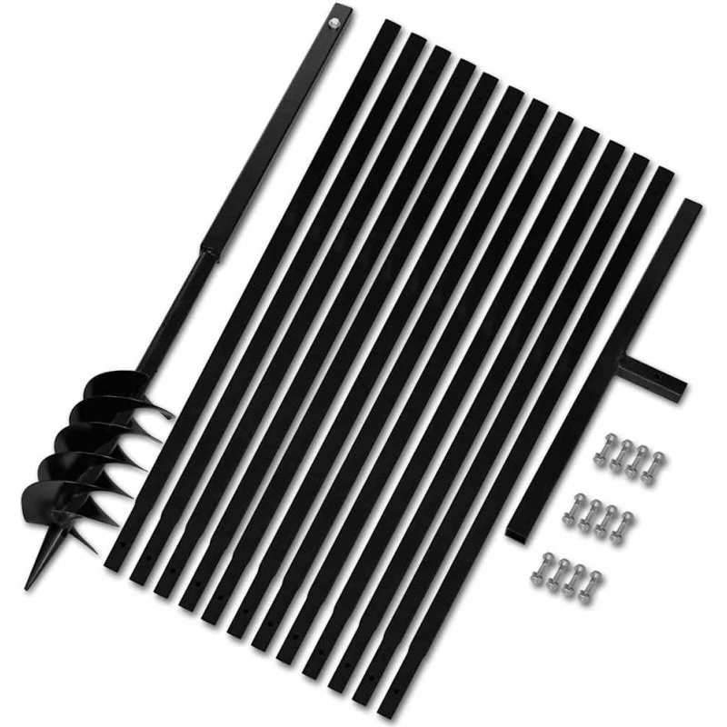 Pælebor 120 mm med håndtag og forlængerrør, stål