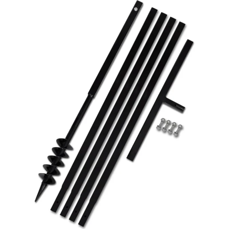 Jordbor 80 mm med håndtag og forlængerrør 5 m