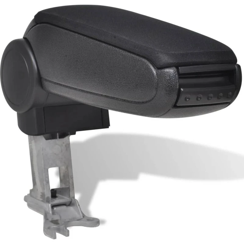 Armlæn med opbevaring til Audi A6 C5 – justerbart, sort