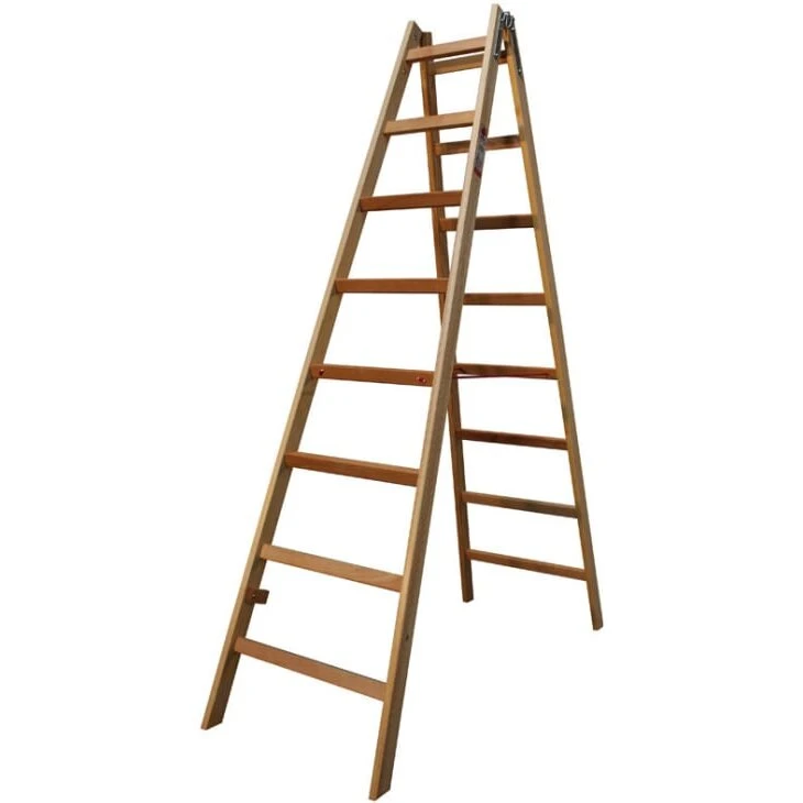 Jumbo Proff træ wienerstige 2x8 trin 215 cm