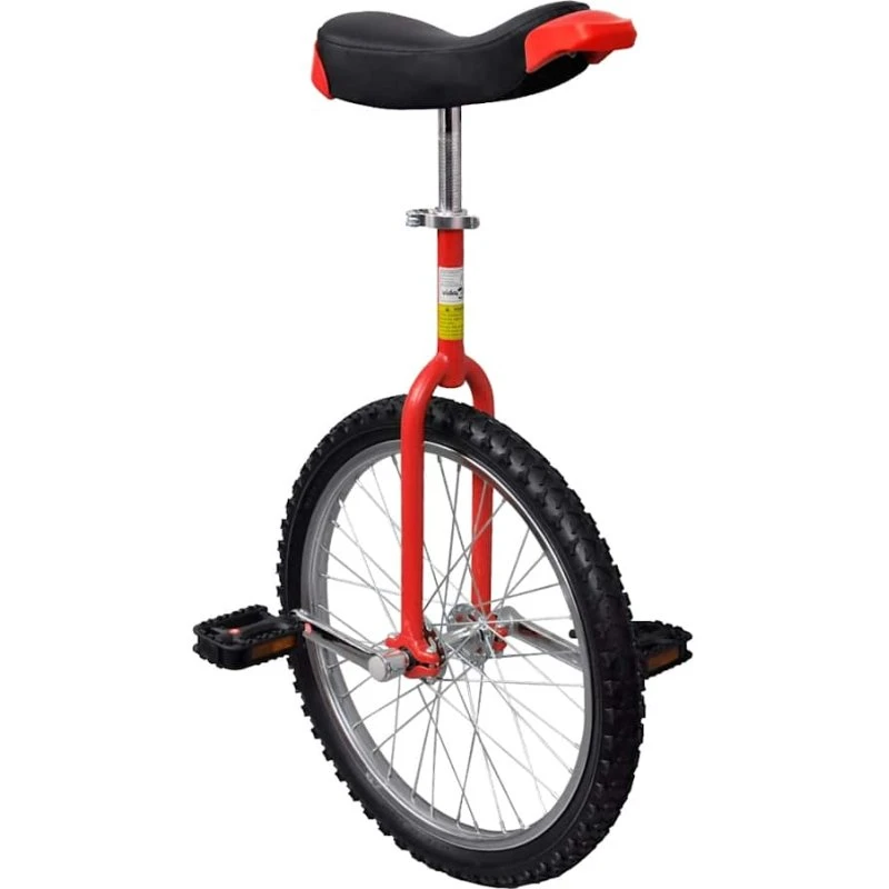 Ethjulet cykel 20 tommer – justerbar rød