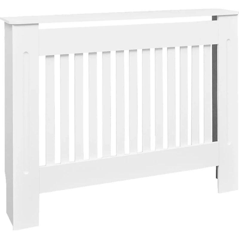 Radiatorskjuler MDF 112 cm hvid – dekorativ hylde