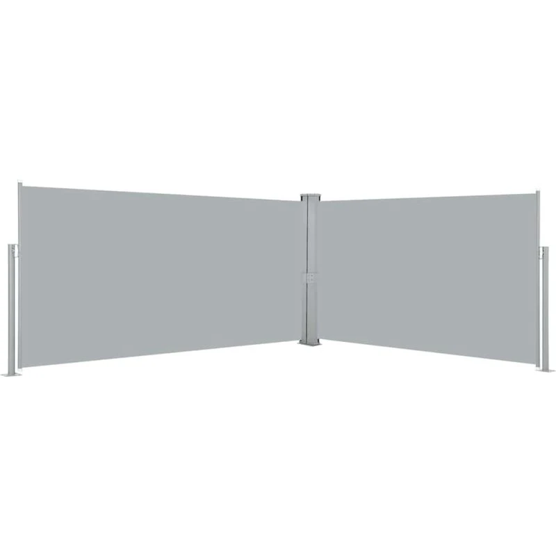 Sammenrullelig læskærm 160x600 cm – grå