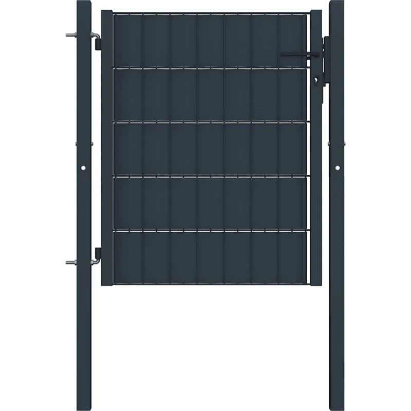 Hegnslåge PVC/stål 100x100 cm - Antracitgrå