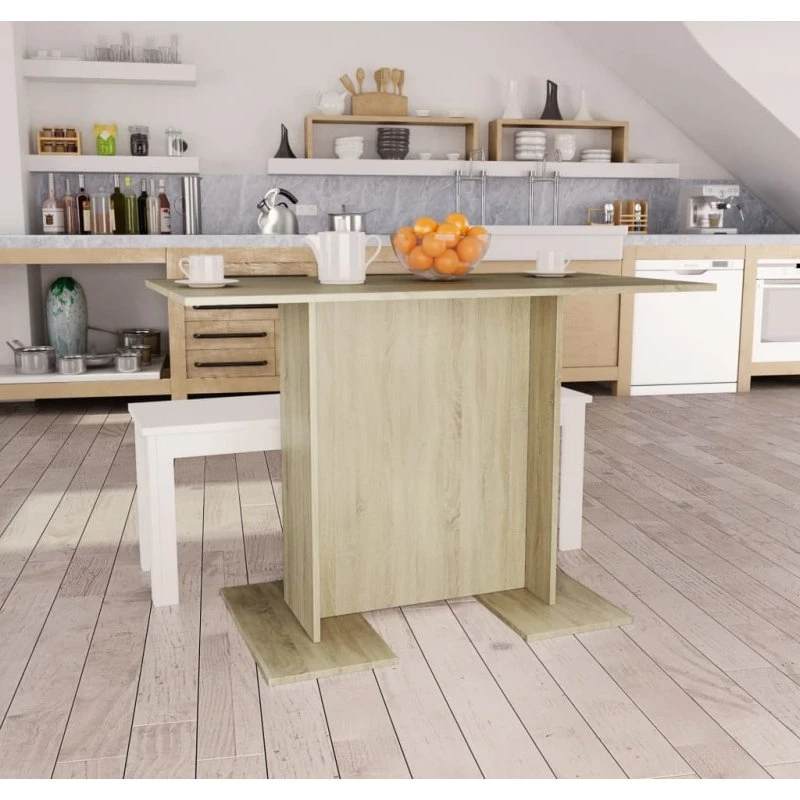 Spisebord 110x60 Sonoma-eg – Konstrueret træ