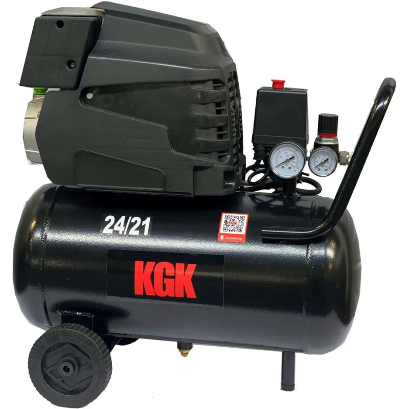 KGK Kompressor 24/21 24L, 2,0 HK (olieholdig)