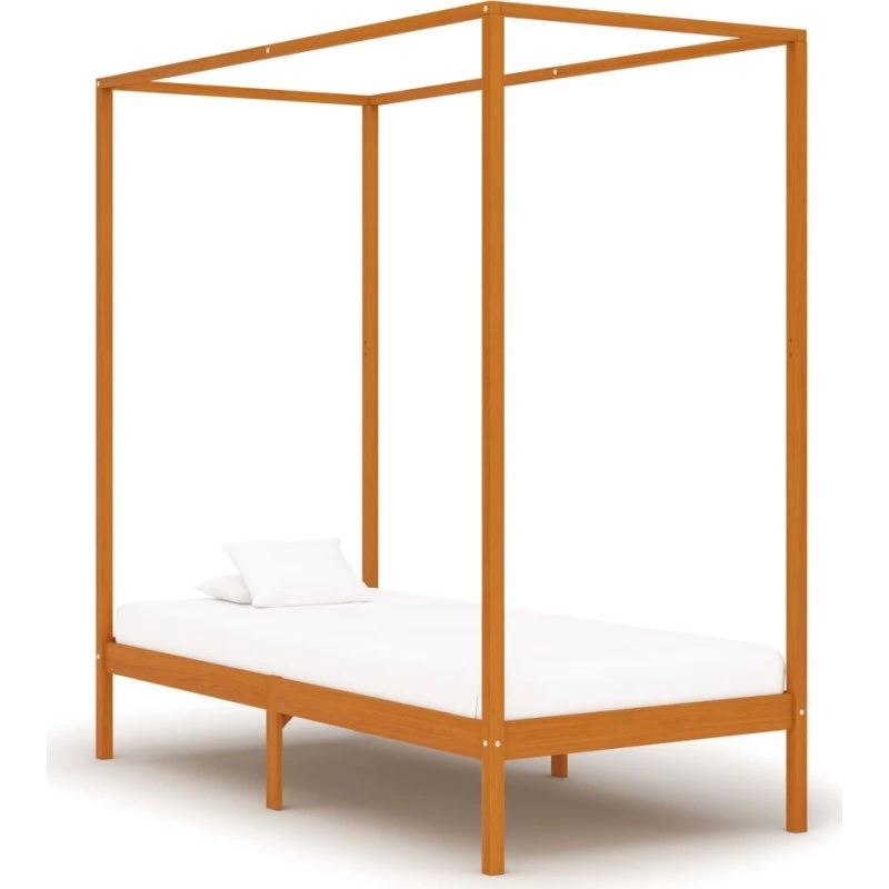 Himmelseng sengestel 90x200 cm i massivt fyrretræ