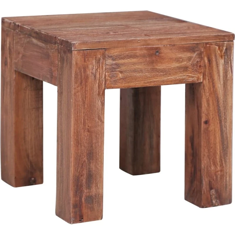 Sofabord i massivt mahognitræ 30x30x30 cm, håndlavet