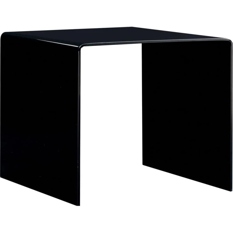 Sofabord i hærdet glas 50x50x45 cm (transparent)