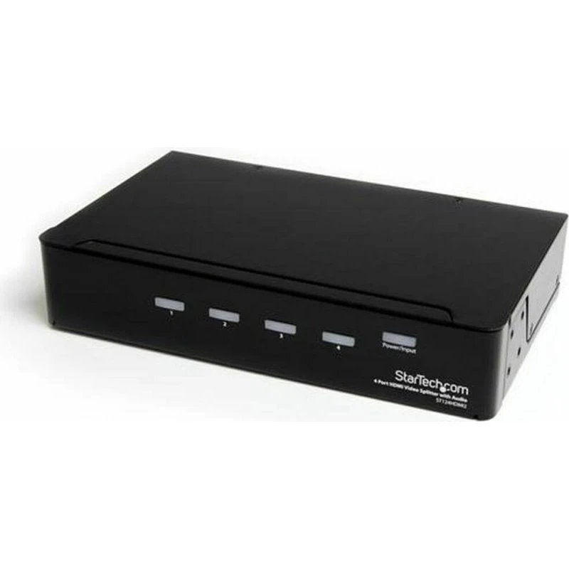 StarTech ST124HDMI2 HDMI-splitter 1→4, 1080p, 4x HDMI (sort)