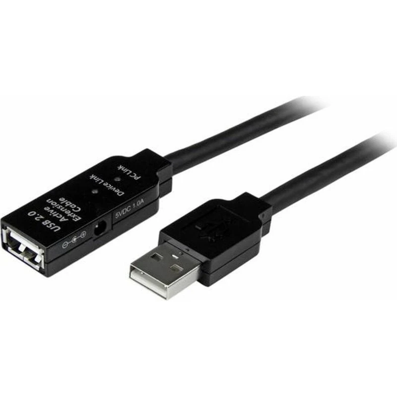 StarTech USB 2.0 aktiv forlængerkabel 35 m - sort