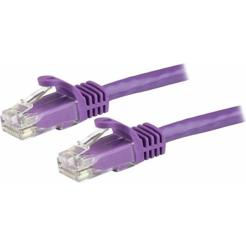 StarTech CAT6 netværkskabel 15 m – lilla, Snagless 10Gb