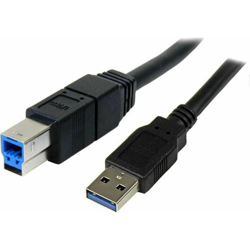 StarTech USB 3.0 kabel A til B, 3 m - Sort